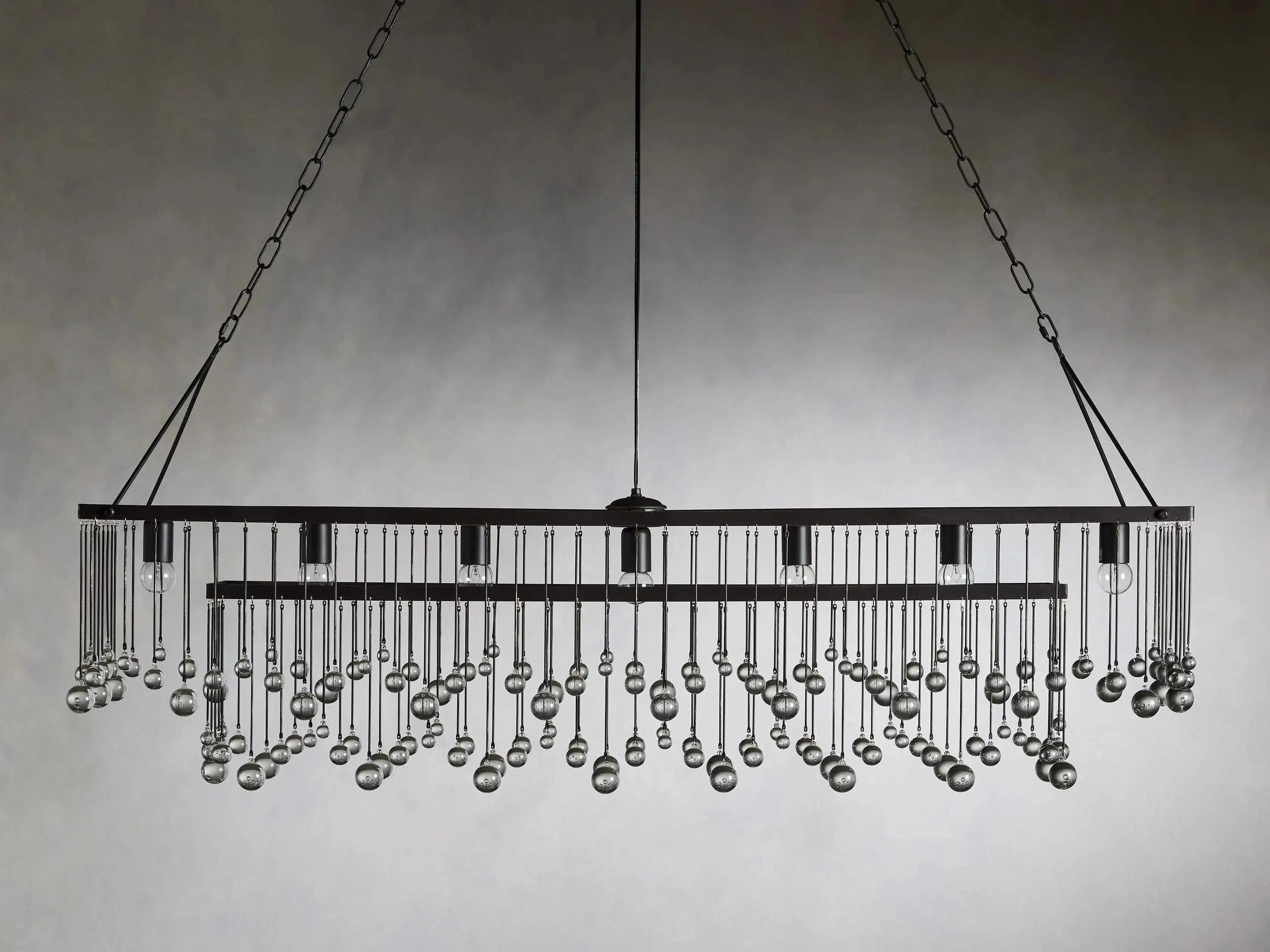Aubrey Crystal Ball Rectangular Chandelier 47'' 60'' - Image 20